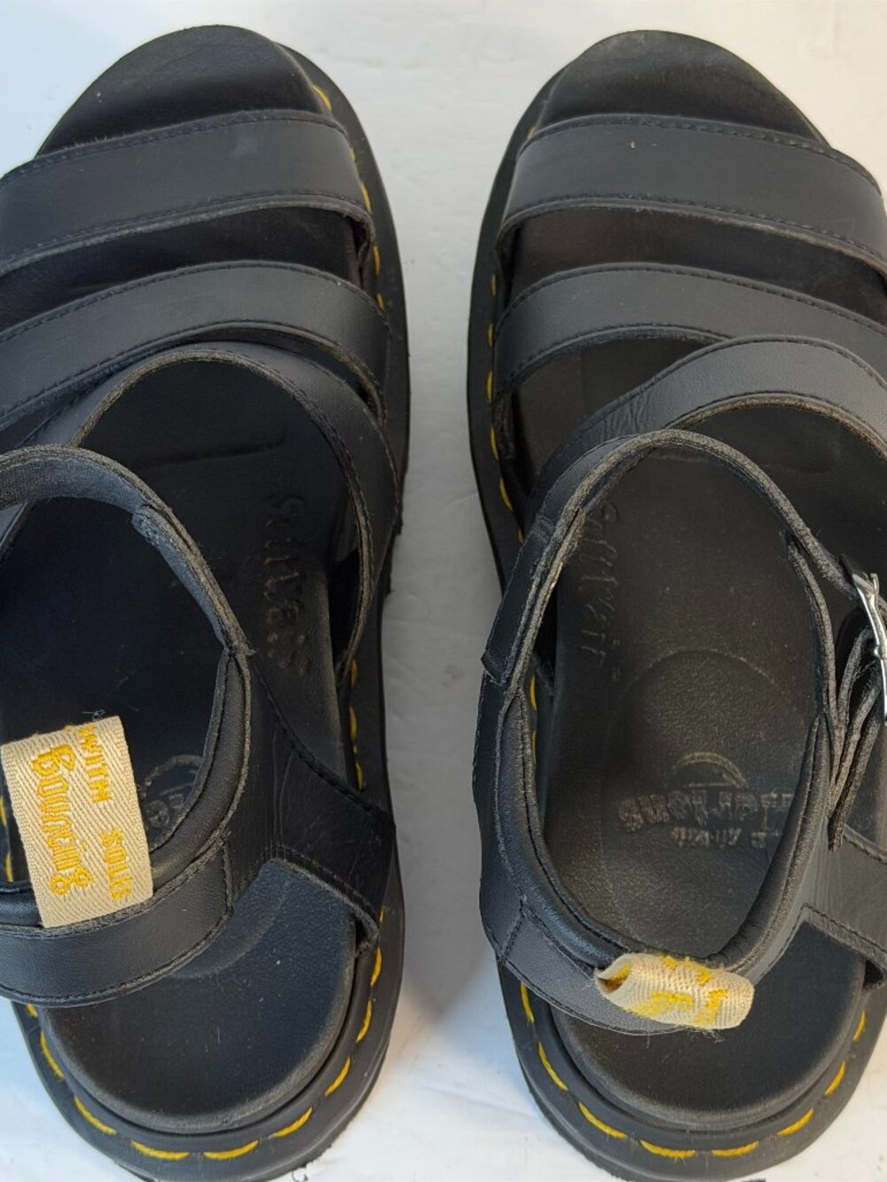 Dr. Martens L-7 Black leather sandals - Picture 12 of 16